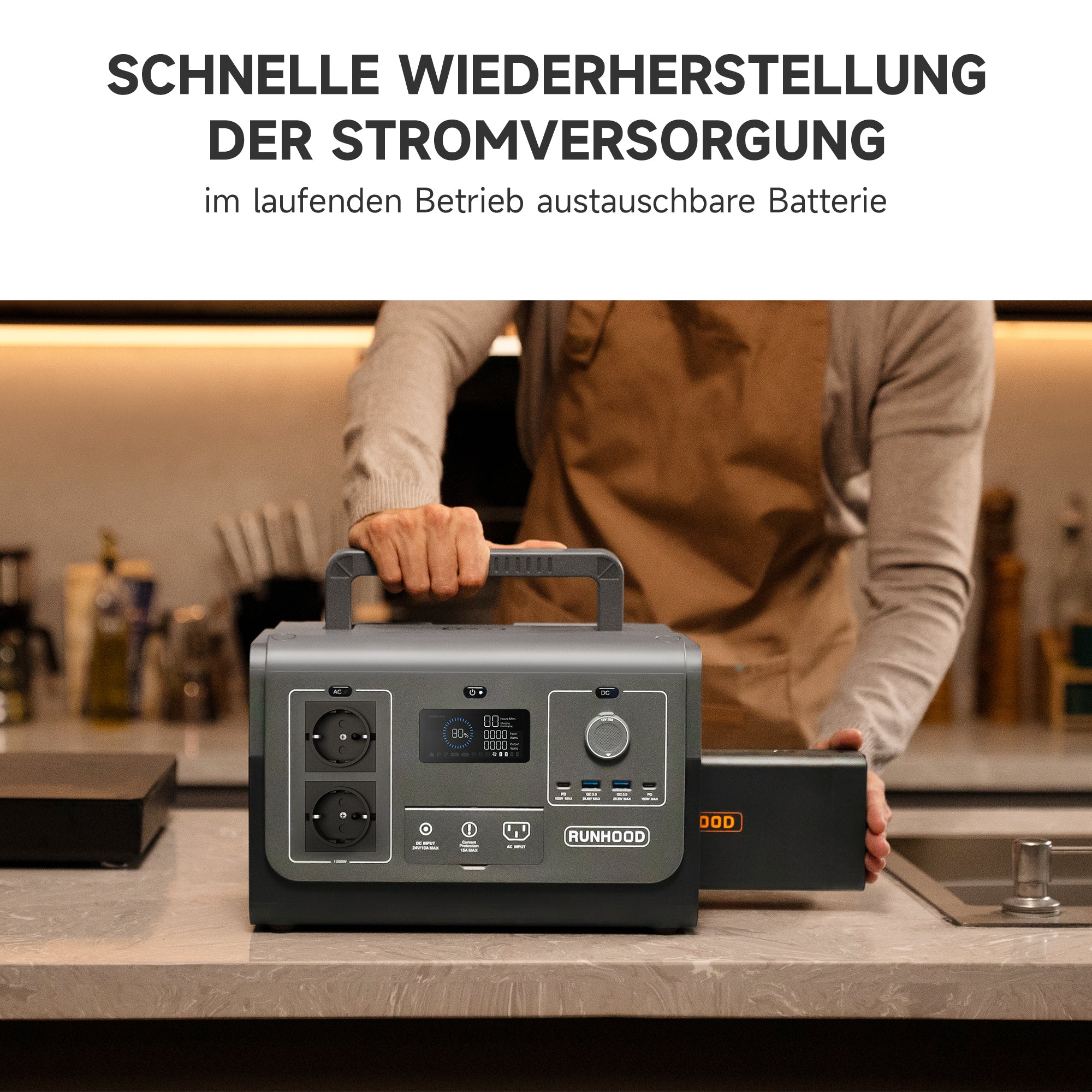 RUNHOOD 1200W Host-Engine 1200 (ohne Batterie) HE1200