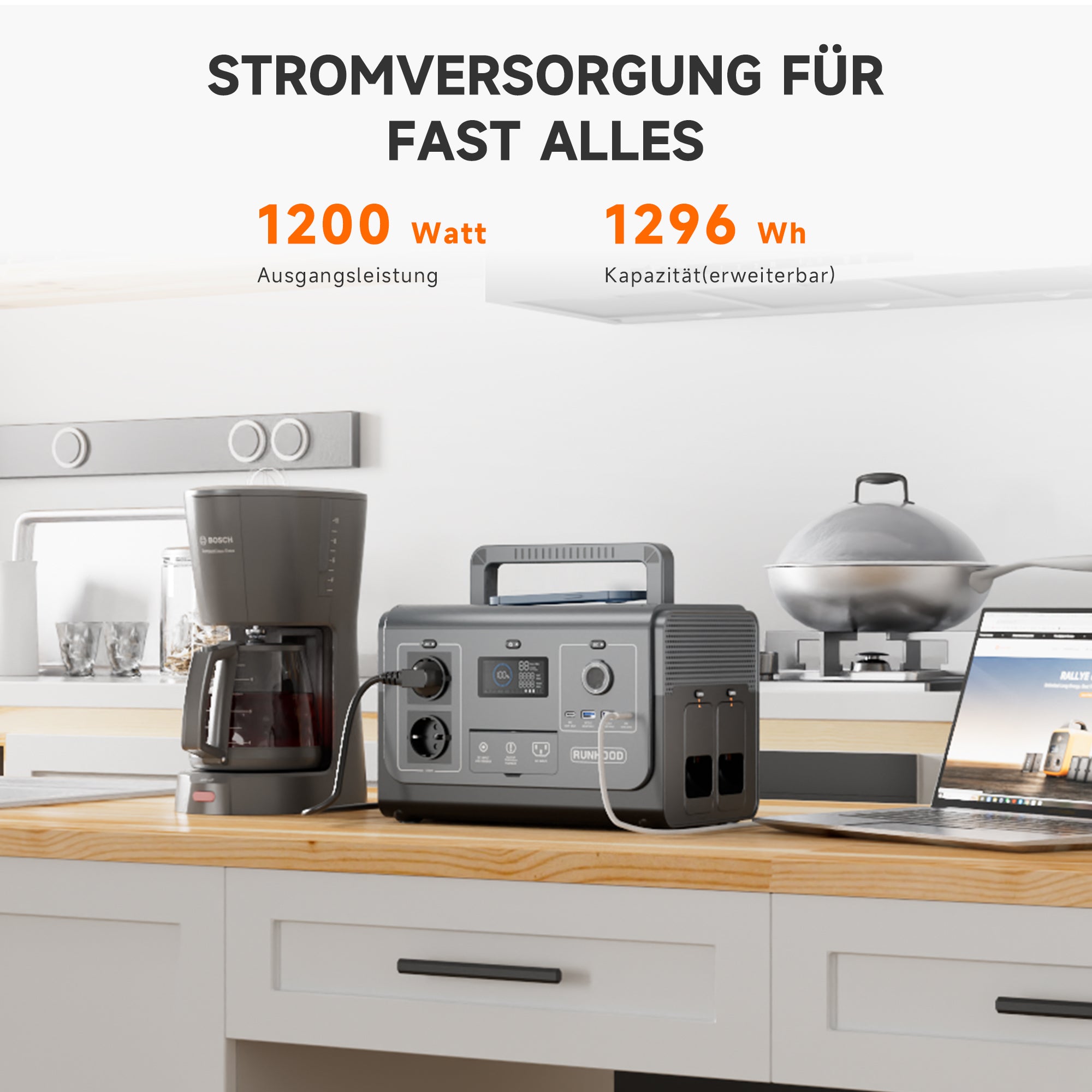RUNHOOD 1200W Host-Engine 1200 (ohne Batterie) HE1200